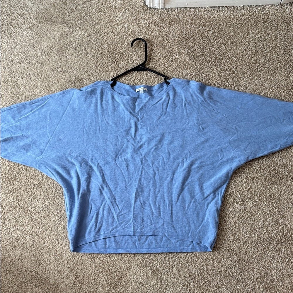Light Blue Women's Scoop Neck Sweater